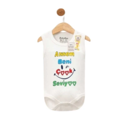 UNISEX 1/3 Yaş ANNEM SEVIYOR BASKI