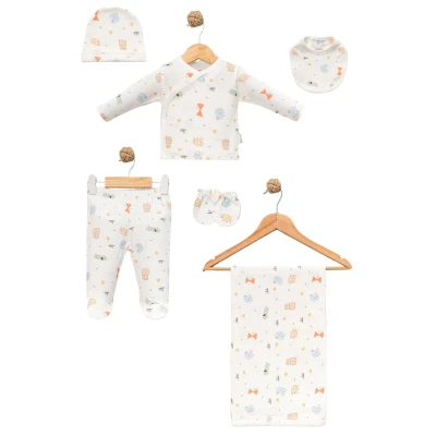 UNISEX 1/6 AY KİRPİ DESEN 6 PARÇA ZIBIN TAKIMI