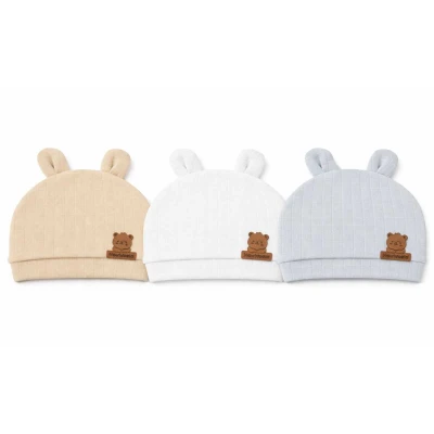 UNISEX 1/6 AY KULAKLI DERİ ETİKETLİ ŞAPKA