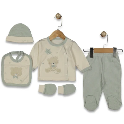 UNISEX 1/6 AY YILDIZLI AYI ASKILI 5Lİ SET