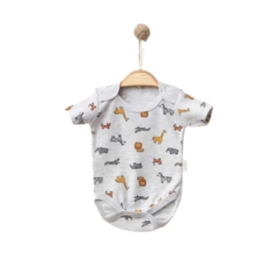 UNISEX 1/9 AY HAYVANLAR ALEMİ YARIM KOL KÜÇÜK BADY
