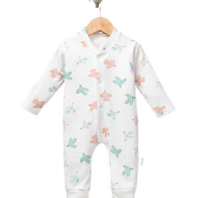 UNISEX 1/9 AY RENKLİ KUŞ MANŞETLİ TULUM