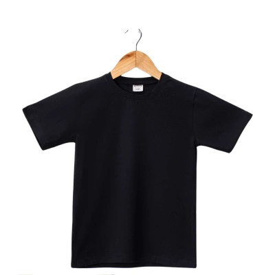UNISEX 2/5 YAŞ UNİSEX   SİYAH   KISA KOL DÜZ BADİ 