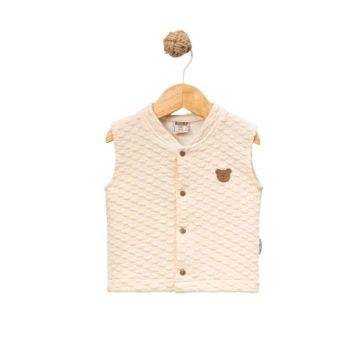UNISEX 3/12 AY GİPELİ YAKALI NAKIŞLI YELEK