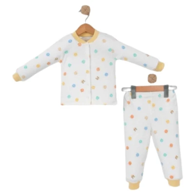 UNISEX 6/24 AY ÇITÇITLI KAFALAR PİJAMA TAKIM