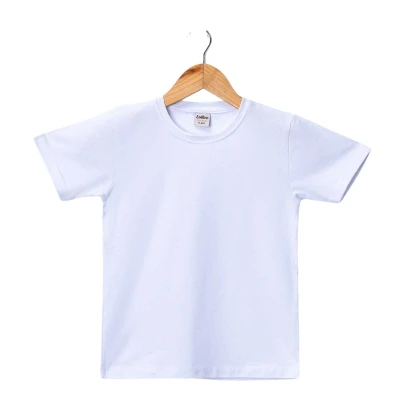 UNISEX 9/12 YAŞ UNİSEX   BEYAZ   KISA KOL DÜZ BADİ