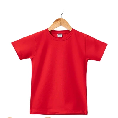 UNISEX 9/12 YAŞ UNİSEX   KIRMIZI   KISA KOL DÜZ BA
