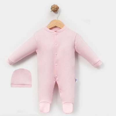 Unisex 3-6-9 ay tulum uyku tulumu düz şapkalı