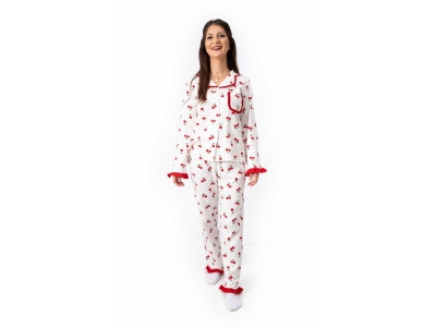 KIZ S/M/L/XL ANNE FIRFIRLI PİJAMA TAKIMI