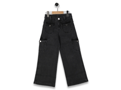 KIZ 13/16 YAŞ   CEP ÇITÇITLI  KOT PANTOLON