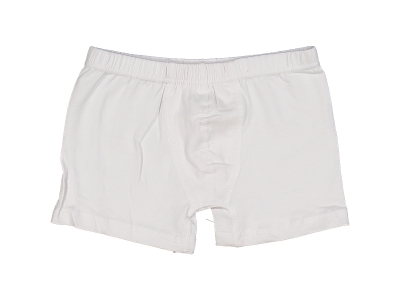 ERKEK 6/7 YAŞ BEYAZ LİKRALI BOXER 